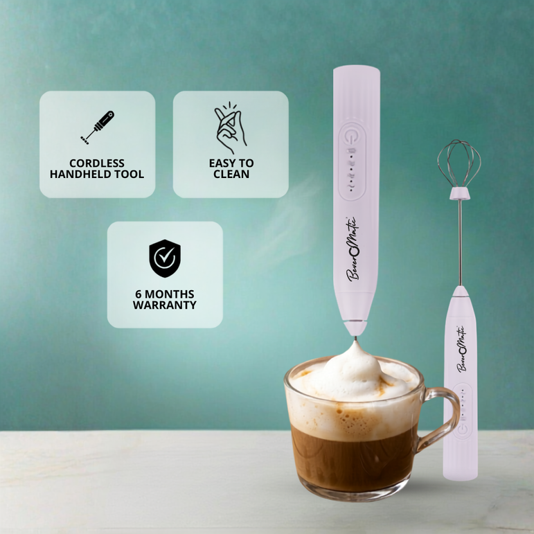 Beveromatic Milk Frother & Egg Beater (White)