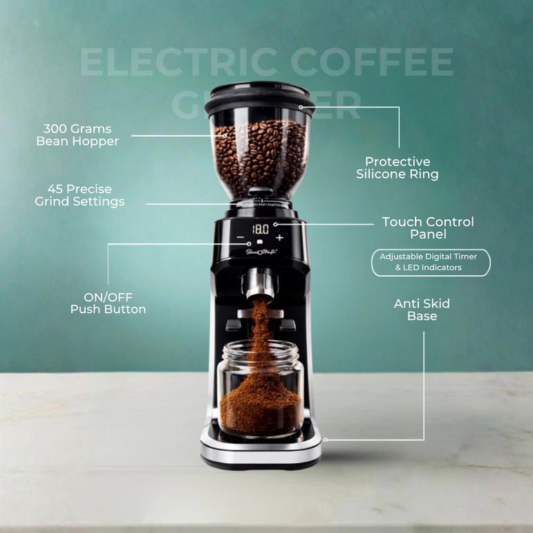 Beveromatic Electric Coffee Grinder-Black