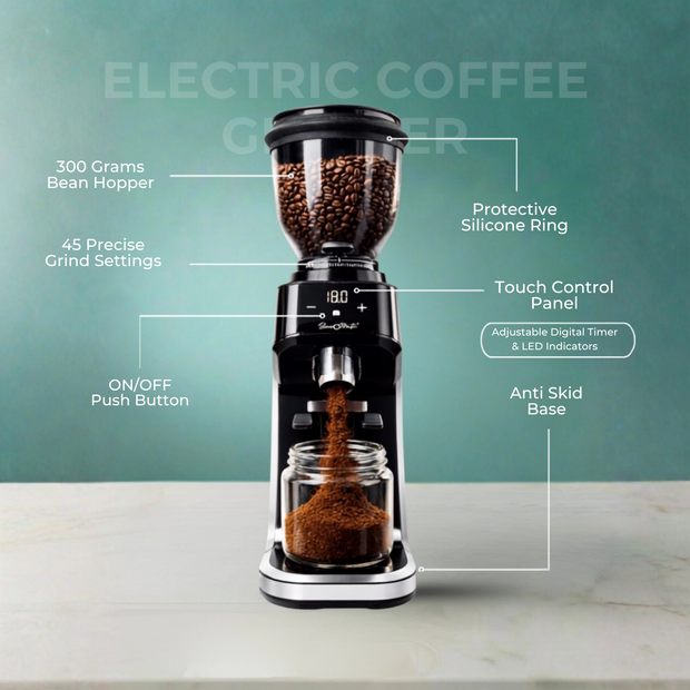 Beveromatic Electric Coffee Grinder-Black