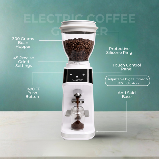 Beveromatic Electric Coffee Grinder-White