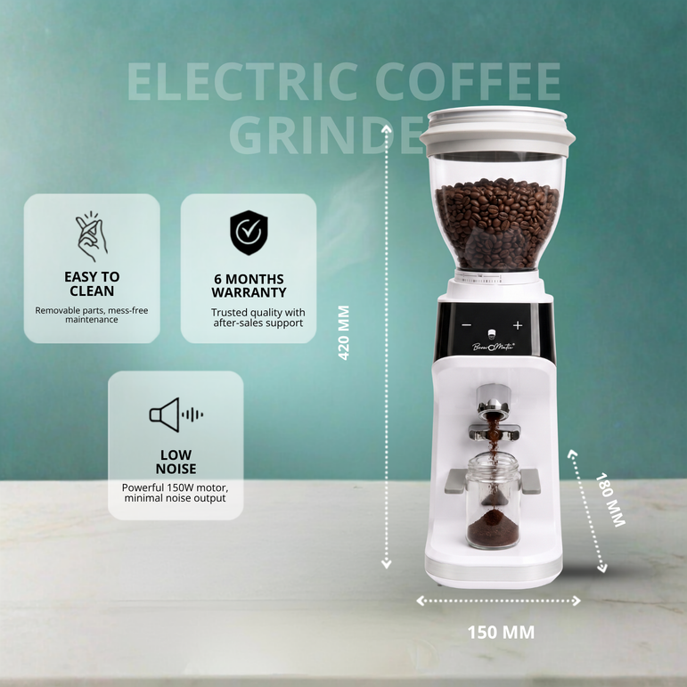 Beveromatic Electric Coffee Grinder-White