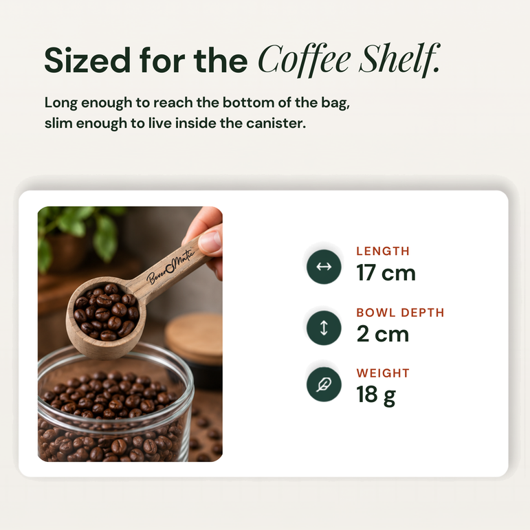 Beveromatic Wooden Coffee Measuring Scoop