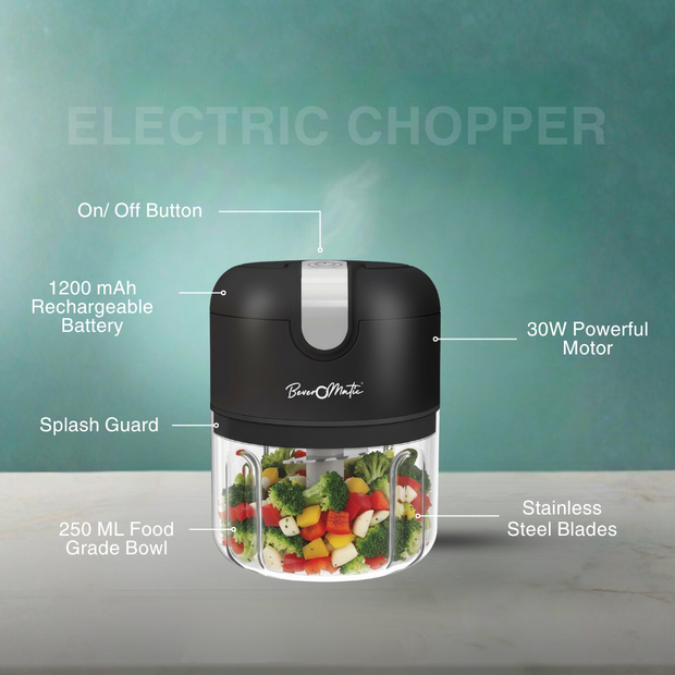 Beveromatic Rechargeable Electric Chopper