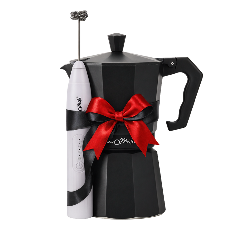 Beveromatic Moka Pot and Milk Frother Bundle Pack