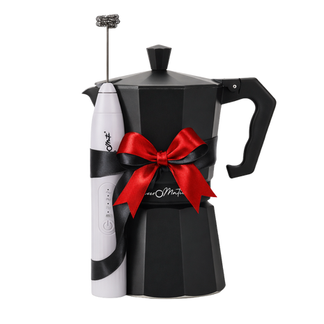 Beveromatic Moka Pot and Milk Frother Bundle Pack