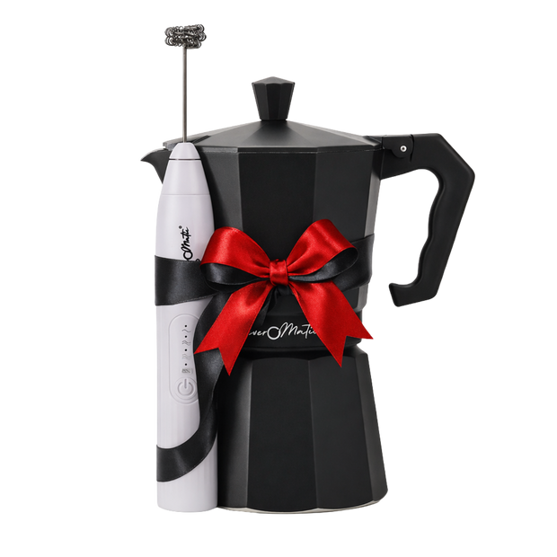 Beveromatic Moka Pot and Milk Frother Bundle Pack