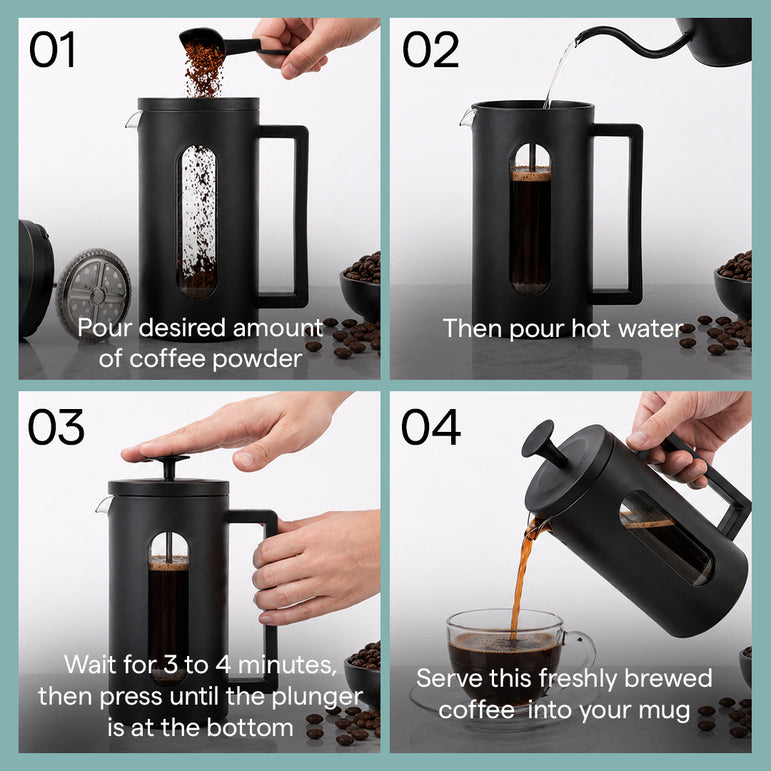 Beveromatic French Press Coffee Maker
