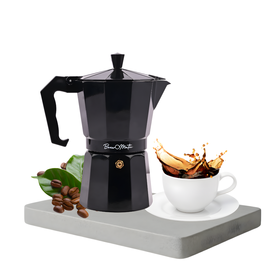 Beveromatic Moka Pot (Black)