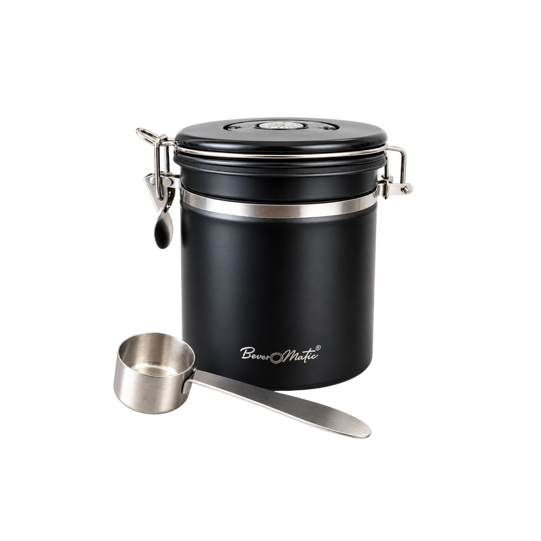 Beveromatic Coffee Bean Container, Airtight Stainless Steel