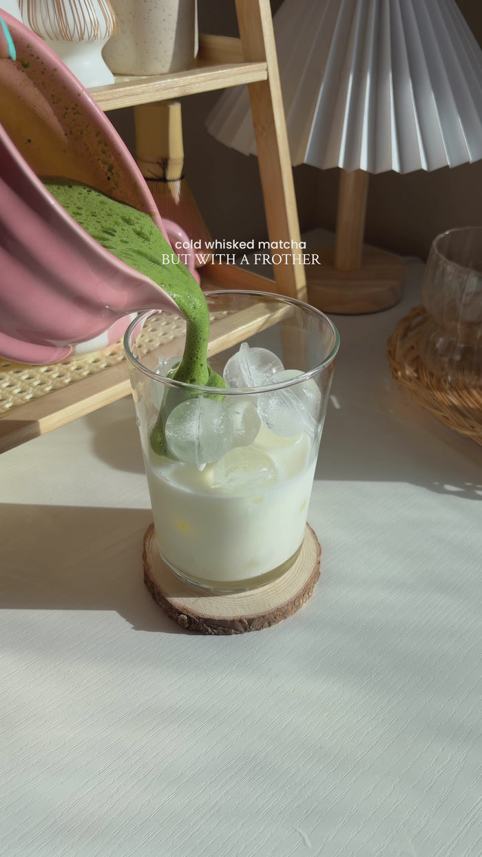 Cold Whisked Matcha Latte