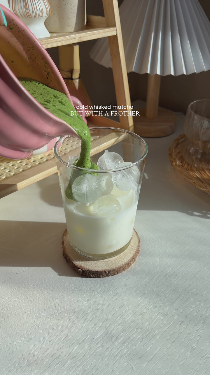 Cold Whisked Matcha Latte